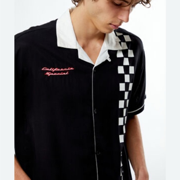 FORD Checkered Men's short sleeve  Shirt authentic size XL pacsun - Picture 3 of 14